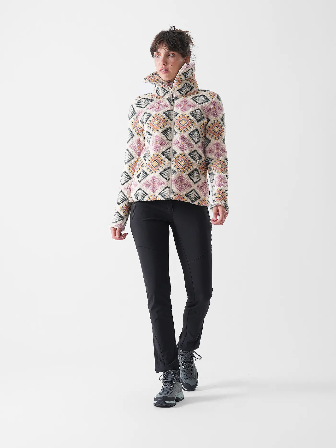 MERU | Damen Fleecejacke Kurgan Print | 
